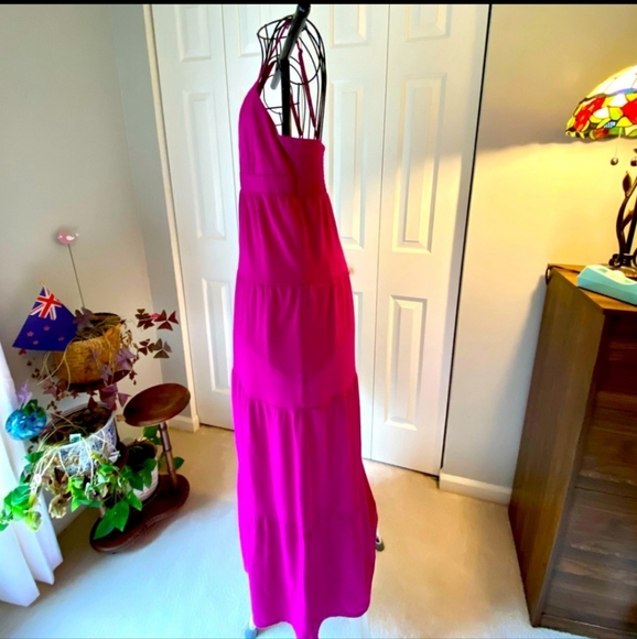 Summer maxi dress with adjustable spaghetti straps - Picture 3 of 7